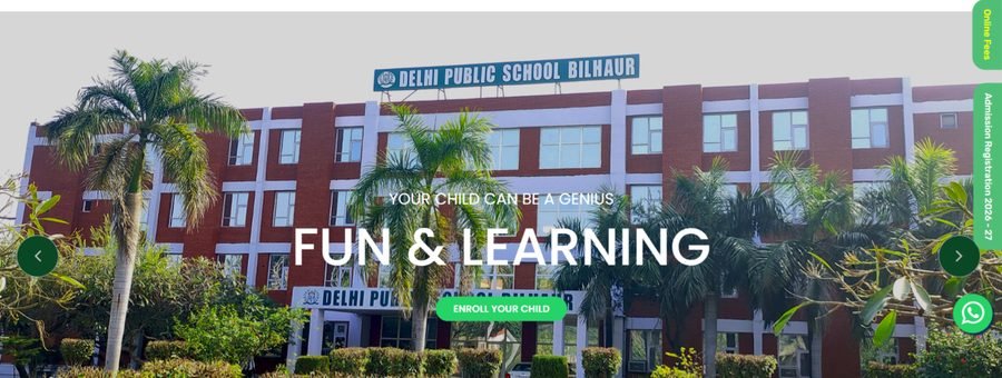 Delhi Public School Bilhaur website homepage